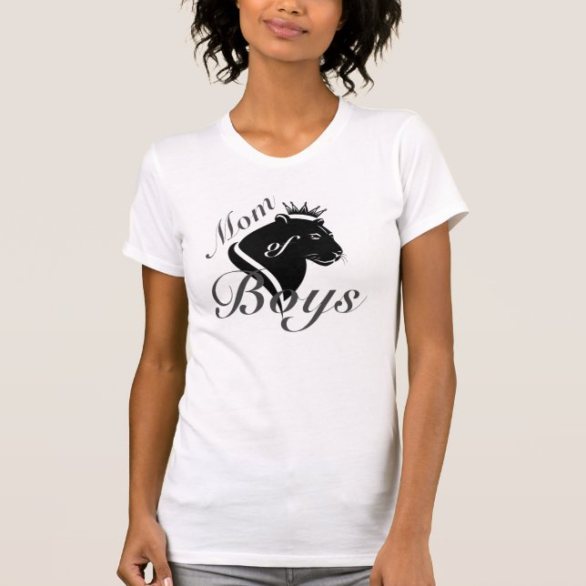 Mom of Boys Mothers Day Queen Lioness T-Shirt (Front)
