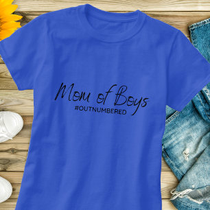 Mom of Boys Outnumbered Shirt