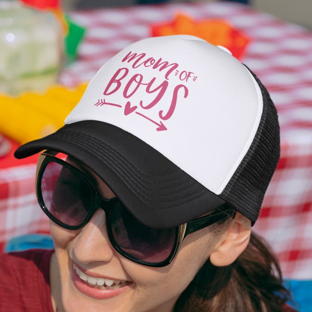 Mom of Boys Trucker Hat (Creator Uploaded)