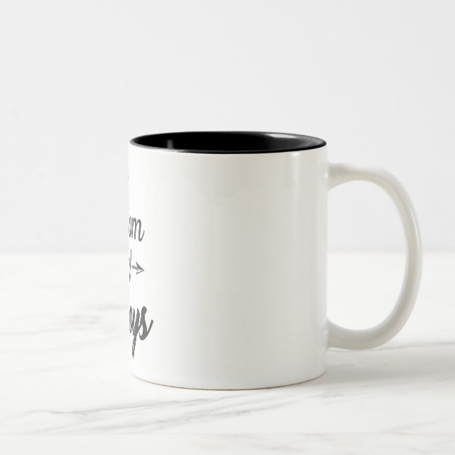 Mom of Boys Two-Tone Coffee Mug (Right)