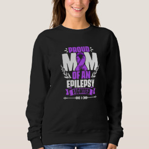 Mom Of Epilepsy Fighter Epilepsy Survivor Epilepsy Sweatshirt