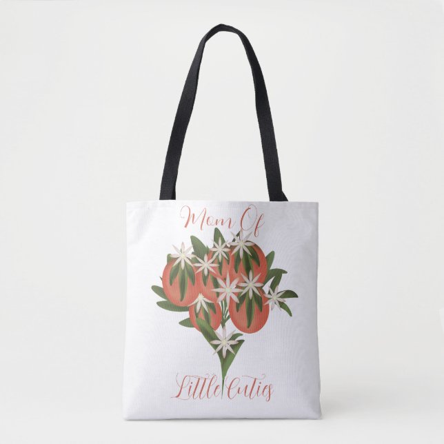 Mom of Little Cuties Clementine |Citrus Theme Gift Tote Bag (Front)