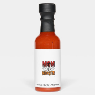 Mom of Monster Vintage Halloween Shirt Design_1 Hot Sauces