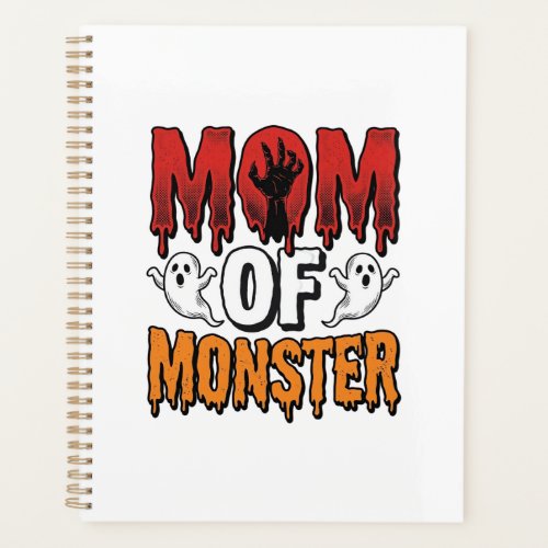 Mom of Monster Vintage Halloween Shirt Design_1 Planner