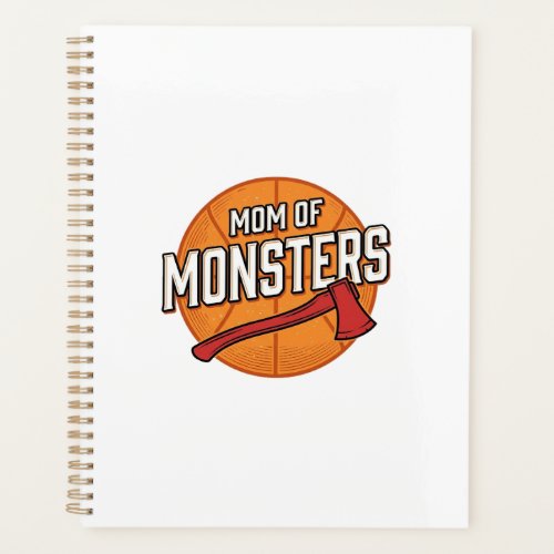 Mom of Monsters Vintage Basketball Mom Design_1 Planner