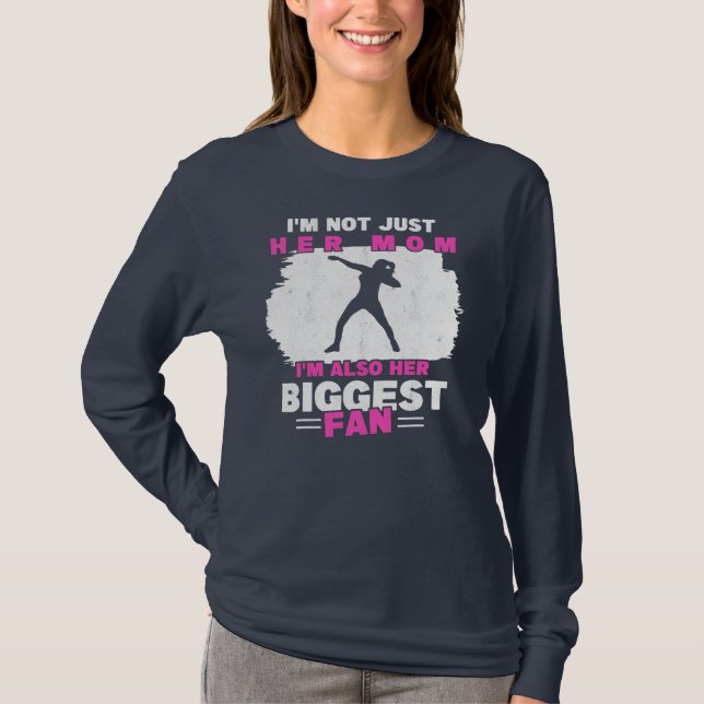 Mom Of Shot Putter Fan Thrower Track And Field T-Shirt (Front)