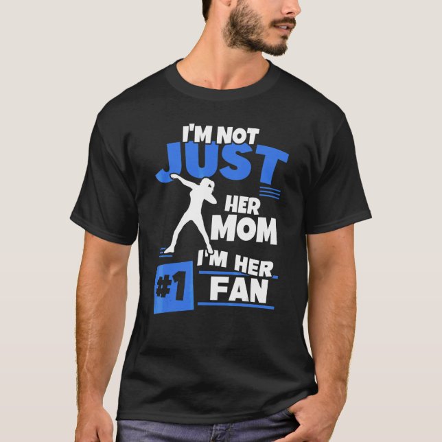 Mom Of Shot Putter Girl Fan Thrower Track And Fiel T-Shirt (Front)