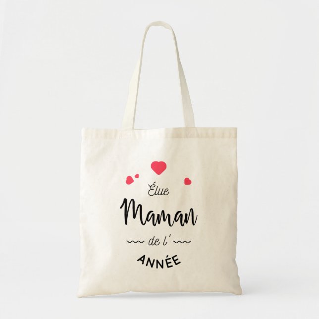 Mom of the année tote bag (Front)