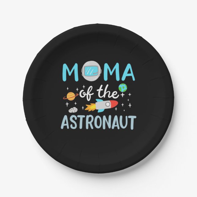 Mom Of The Astronaut Paper Plates (Front)