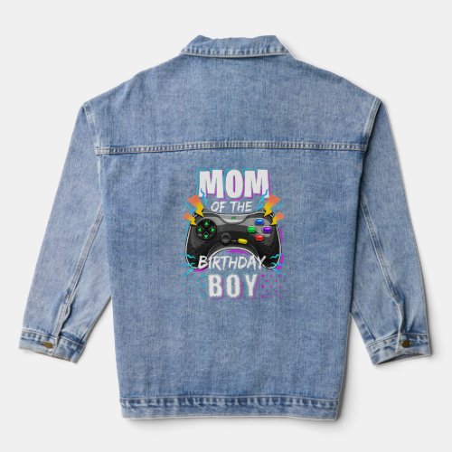 Mom of the birthday boy 58   denim jacket