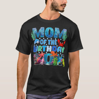 Mom Of The Birthday Boy Aquarium Sea Animals T-Shirt