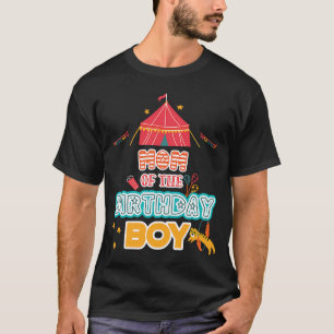 Mom of the Birthday Boy Circus Theme Matching Fami T-Shirt