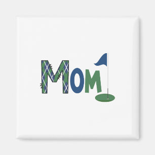 Mom Of The Birthday Boy Hole In One Golf Sport Mat Magnet