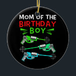 Mom Of The Birthday Boy Laser Tag Birthday Boy  Ceramic Ornament<br><div class="desc">Mom Of The Birthday Boy Laser Tag Birthday Boy Gift. Perfect gift for your dad,  mom,  papa,  men,  women,  friend and family members on Thanksgiving Day,  Christmas Day,  Mothers Day,  Fathers Day,  4th of July,  1776 Independent day,  Veterans Day,  Halloween Day,  Patrick's Day</div>