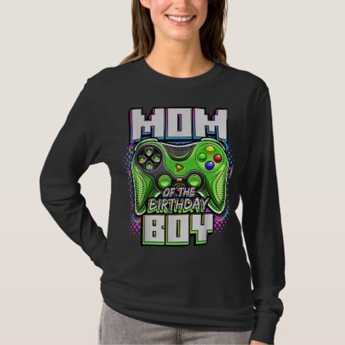 Mom of the Birthday Boy Matching Video Game Birthd T_Shirt