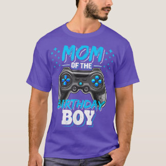 Mom of the Birthday Boy Matching Video Gamer Birth T-Shirt