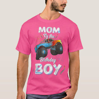 Mom Of The Birthday Boy Monster Truck Bday Women M T-Shirt