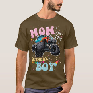 Mom of the Birthday Boy Monster Trucks T-Shirt