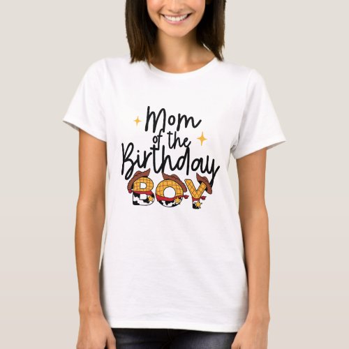 Mom of the birthday boy Sheriff shirt