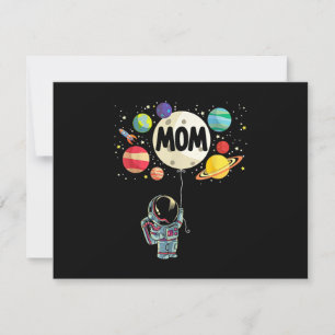 Mom of The Birthday Boy Space Astronaut 1st Birthd Save The Date