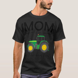 Mom Of The Birthday Boy Tractor Farm Party family  T-Shirt