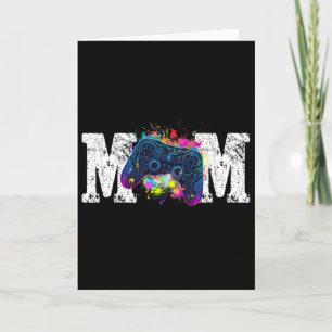 Mom Of The Birthday Gamer Funny Birthday Gaming Card