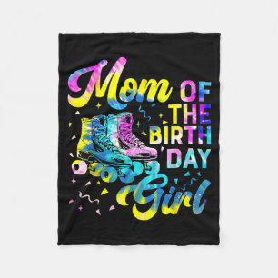 Mom of the birthday girl costume cute roller skate fleece blanket