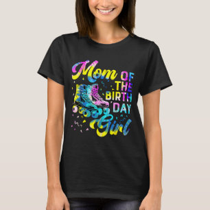 Mom of the birthday girl costume cute roller skate T-Shirt