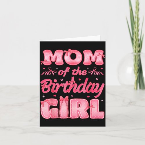 Mom Of The Birthday Girl Family Nk Coquette Bow 