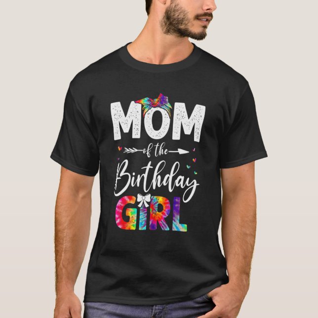 Mom Of The Birthday Girl Mama Mother And Daughter  T-Shirt (Front)