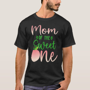 Mom Of The Birthday One Peach 1st Summer Fruit Fam T-Shirt