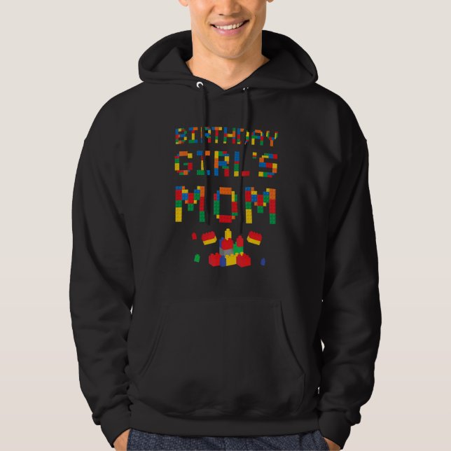 Mom of the Brick Master Builder Building Blocks Fa Hoodie (Front)