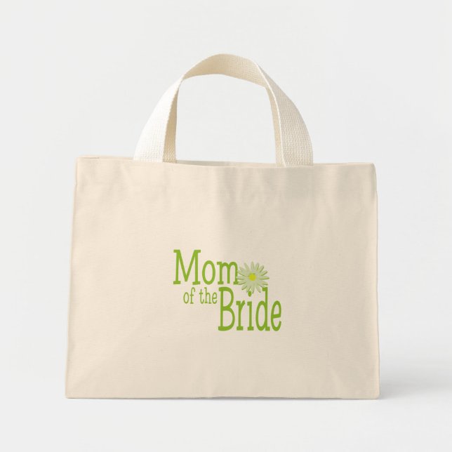 Mom of the Bride Mini Tote Bag (Front)