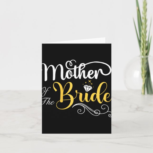 Mom Of The Bride Wedding Shower  Card (Front)