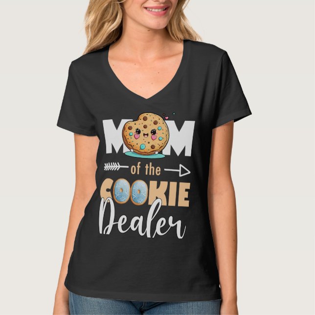 Mom Of The Cookie Dealer Scout Leader  5 T-Shirt (Front)