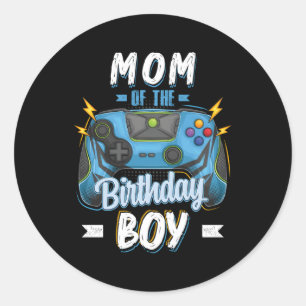 Mom Of The Family Video Gamer Py Classic Round Sticker