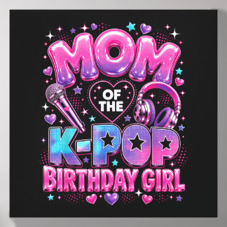 Mom Of The Korean Music Birthday Girls Canvas Photo Tile