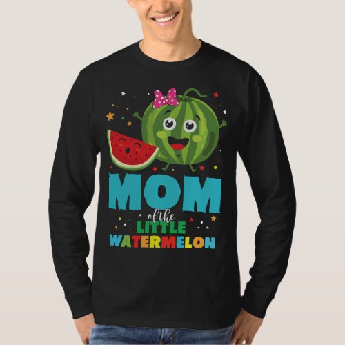 Mom Of The Little Watermelon Fruit Family Matching T_Shirt