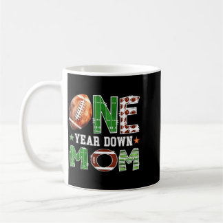 Mom Of The One Year Old 1st Birthday Boy Football Coffee Mug