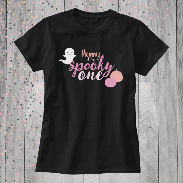 Mom of the Spooky One Girl's First Birthday T-Shirt (Mom of the birthday girl. )