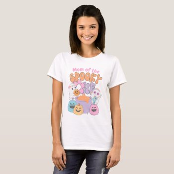 Mom Of The Spooky One Hippie Halloween T-shirt by PrinterFairy at Zazzle