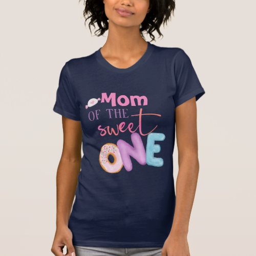Mom of The Sweet One Brother 1st Birthday Donut  T_Shirt