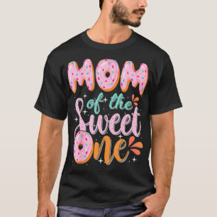 Mom Of The Sweet One Donut Birthday Party Matching T-Shirt