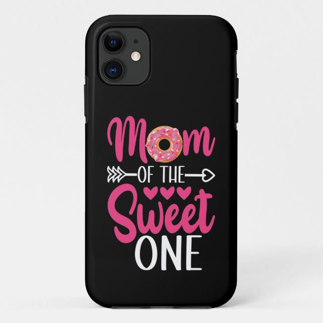 Mom of the Sweet One Sprinkled Donut Case-Mate iPhone Case (Back)