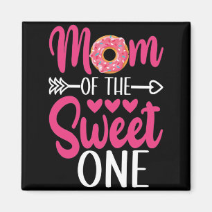 Mom of the Sweet One Sprinkled Donut Magnet