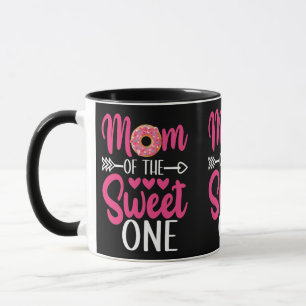 Mom of the Sweet One Sprinkled Donut Mug