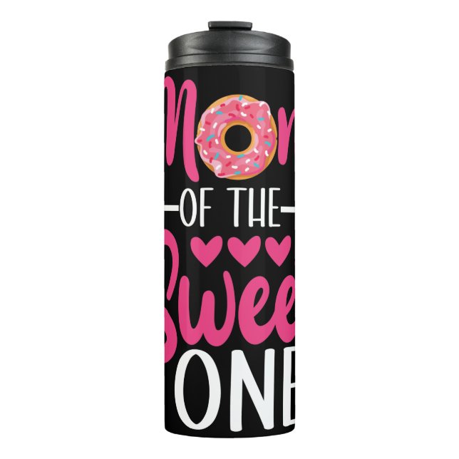 Mom of the Sweet One Sprinkled Donut Thermal Tumbler (Front)