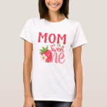 Mom Of The Sweet One Strawberry 1st birthday Party T-Shirt<br><div class="desc">Mom Of The Sweet One Strawberry 1st birthday Party. Strawberry baby's first birthday party T-shirt for baby's mommy "mom of the  sweet one" .</div>