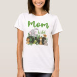 Mom of the Wild One Jungle Safari Zoo Animals T-Sh T-Shirt<br><div class="desc">Mom Mama Mommy of the Wild One Cute Jungle Safari Zoo Animals T-Shirt</div>