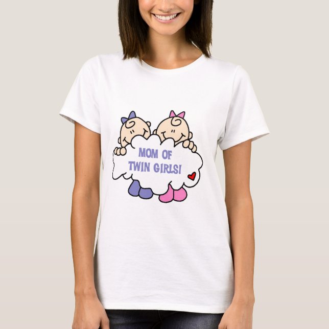 Mom of Twin Girls Tshirts and Gifts (Front)